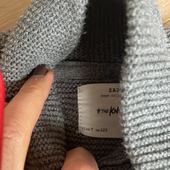 ZARA boys Grey sweater - Picture 4 of 7